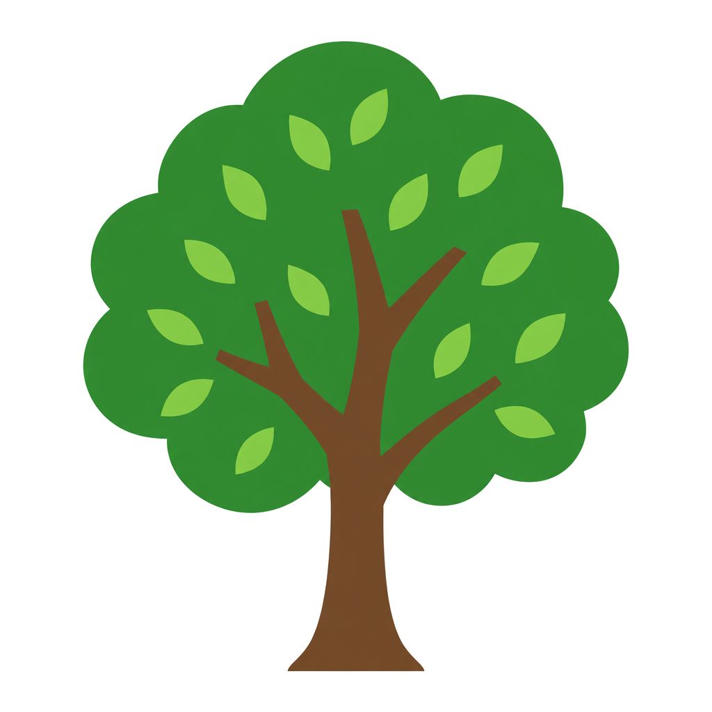 Tree with green leaves